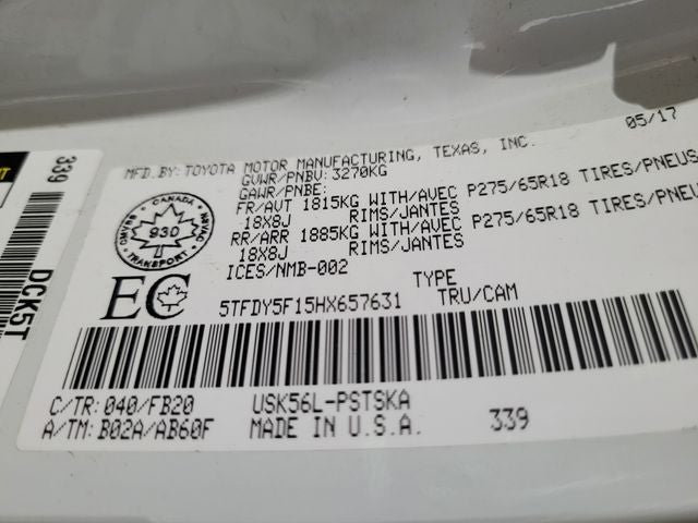 2017 Toyota Tundra SR5