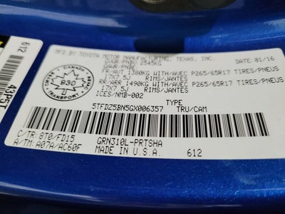 2016 Toyota Tacoma SR5