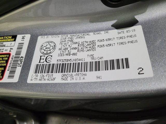 2018 Toyota Tacoma TRD Sport V6