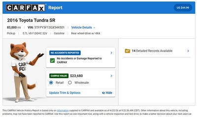 2016 Toyota Tundra SR
