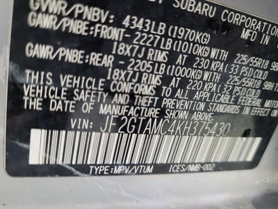 2019 Subaru Crosstrek 2.0i Limited