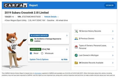 2019 Subaru Crosstrek 2.0i Limited
