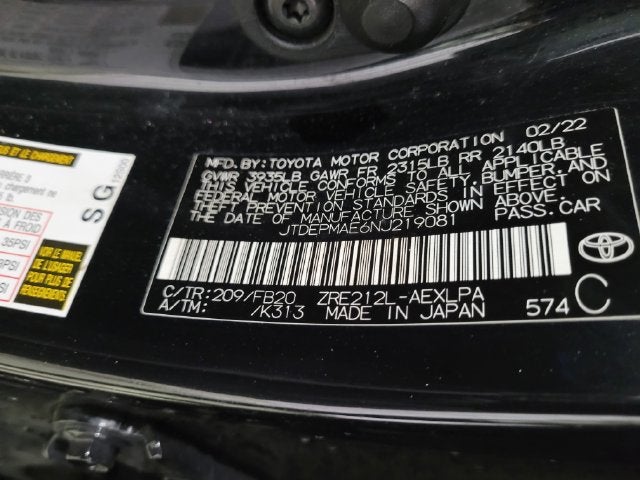 2022 Toyota Corolla LE
