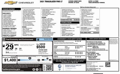 2021 Chevrolet TrailBlazer LT