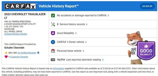 2023 Chevrolet TrailBlazer LT
