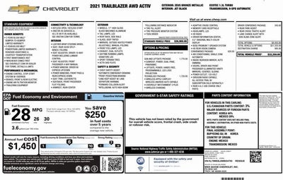 2021 Chevrolet TrailBlazer ACTIV