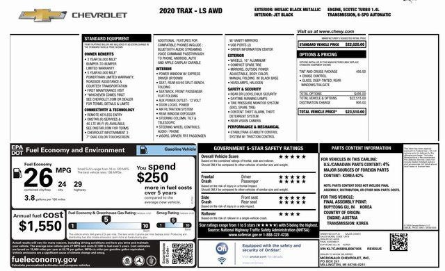 2020 Chevrolet Trax LS