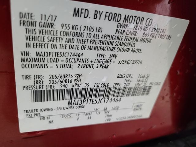 2018 Ford EcoSport SE