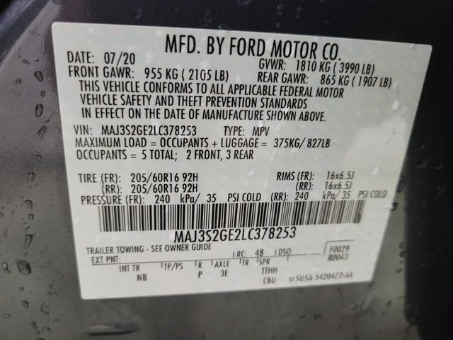 2020 Ford EcoSport SE